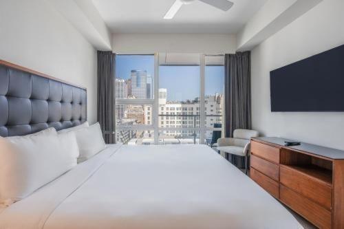 דירות לוס אנג'לס 2 Bed 2 Bath Contemporary High Rise Dtla Living מראה חיצוני תמונה