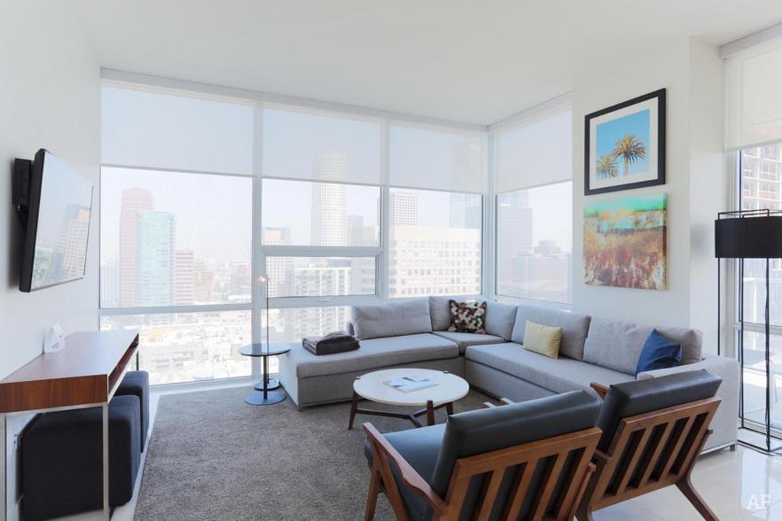 דירות לוס אנג'לס 2 Bed 2 Bath Contemporary High Rise Dtla Living מראה חיצוני תמונה