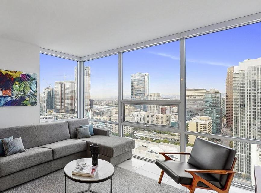 דירות לוס אנג'לס 2 Bed 2 Bath Contemporary High Rise Dtla Living מראה חיצוני תמונה